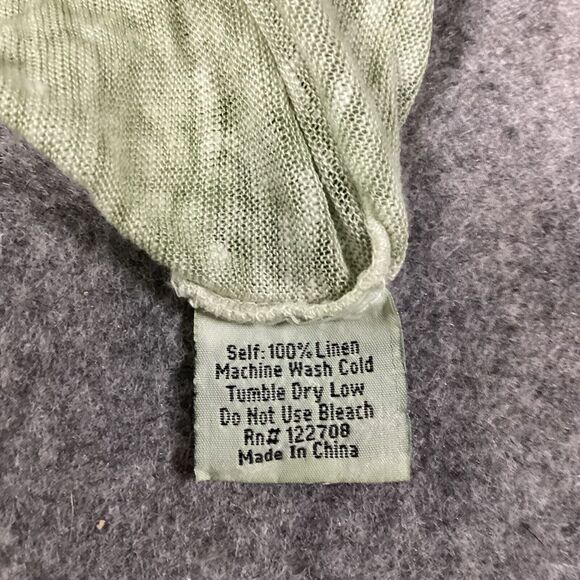 Johnny Was Small Paul & Greta Asymmetrical Hem 100% Linen Tunic Flowy Boho Chic - Picture 9 of 11